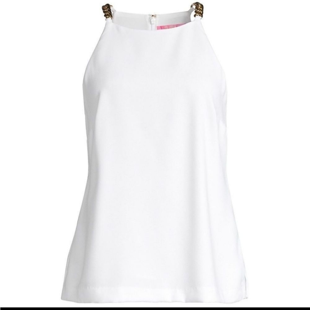 NWT Lilly Pulitzer Adrienne Top Resort White